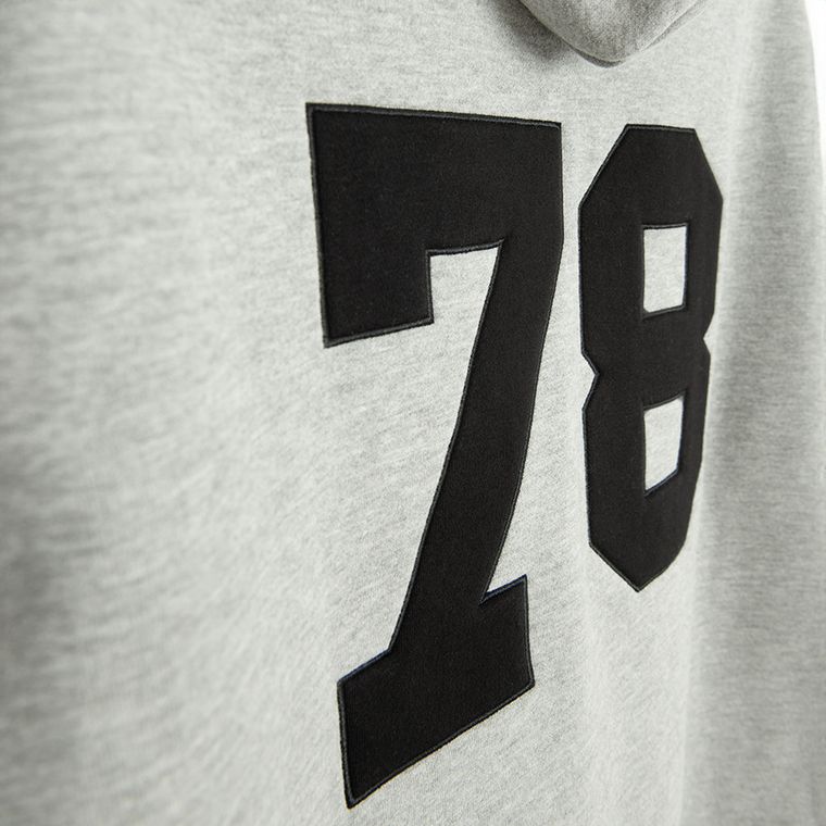 Szara bluza unisex oversize z kapturem NOWEAR