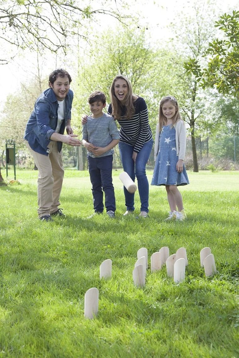 Tactic, Mölkky w drewnianej skrzynce, gra zręcznościowa