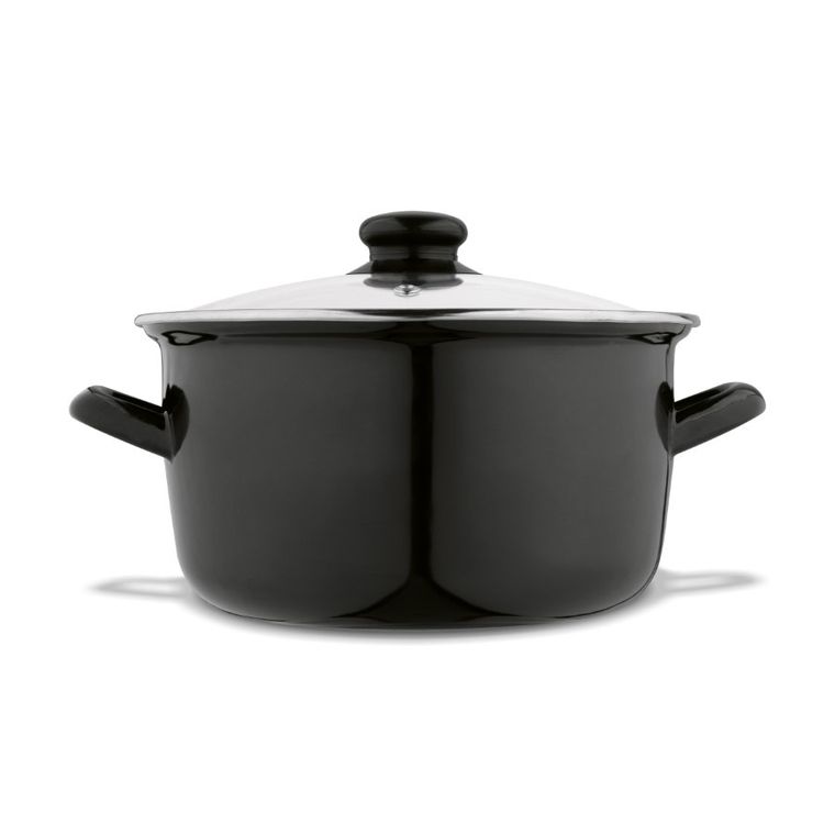 Tadar, emaliowany garnek do frytek z sitkiem, 22 cm