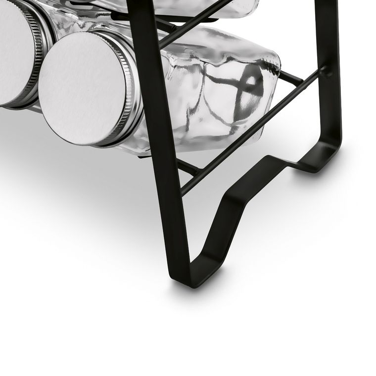 Tadar, Sabores, stojak na przyprawy, 24 pojemniki, 135 etykiet, lejek, szczotka, pisak