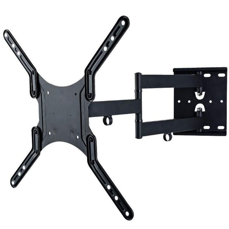 Techly, uchwyt ścienny, LCD/LED, 23-55", podwójne ramię, 45 kg, czarny