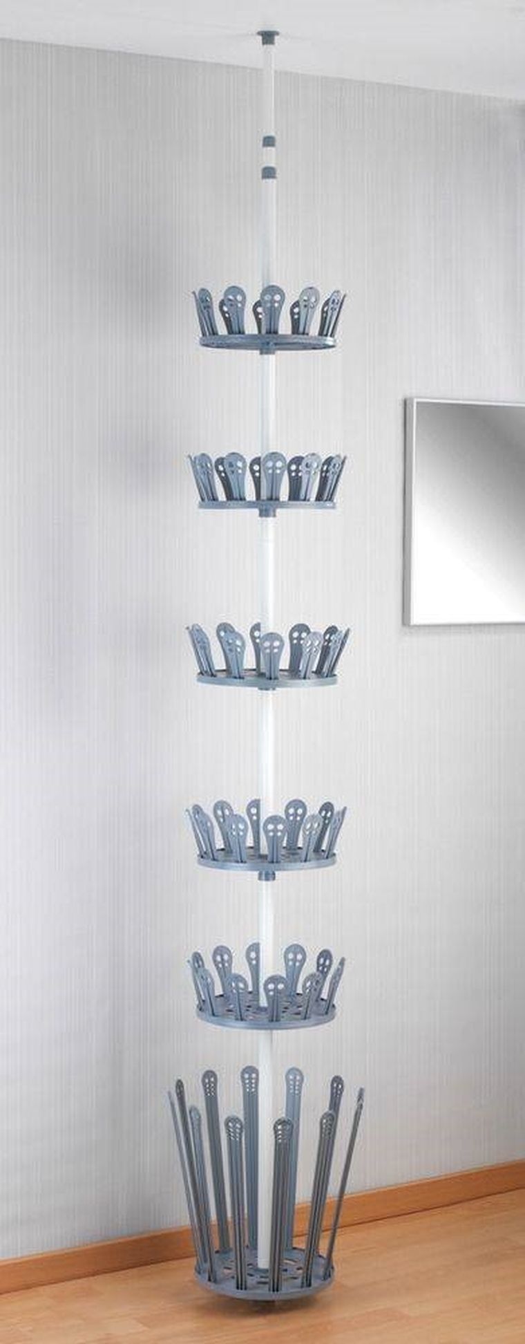 Teleskopowy organizer na obuwie, Achilles, 36 par butów