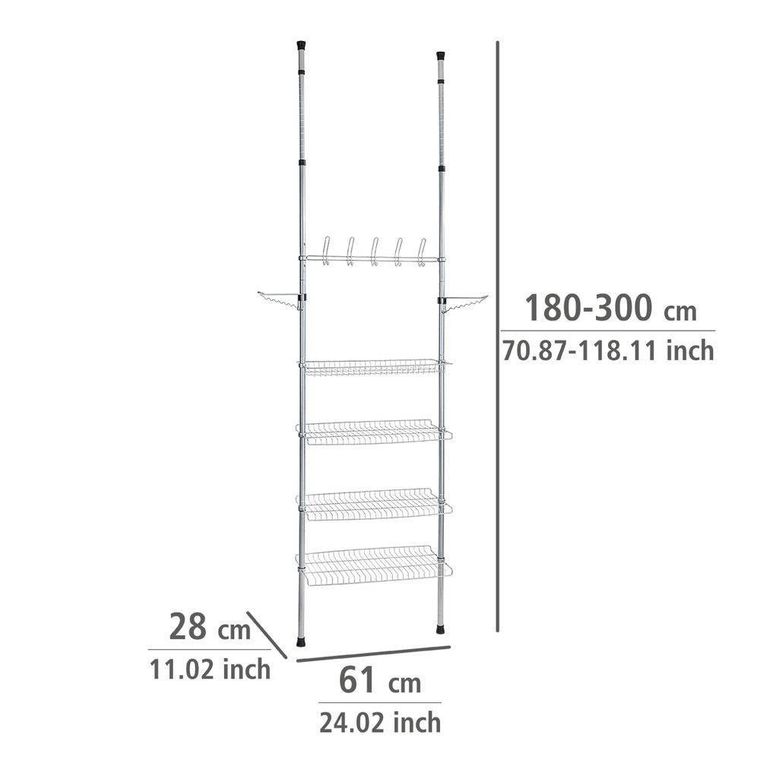Teleskopowy organizer na ubrania, Apollon, stojak do przedpokoju