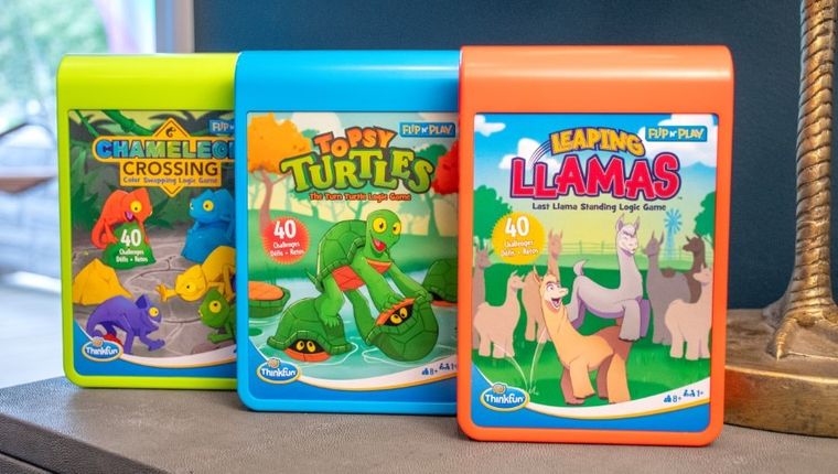 ThinkFun, Flip&Play Skaczące lamy, gra logiczna