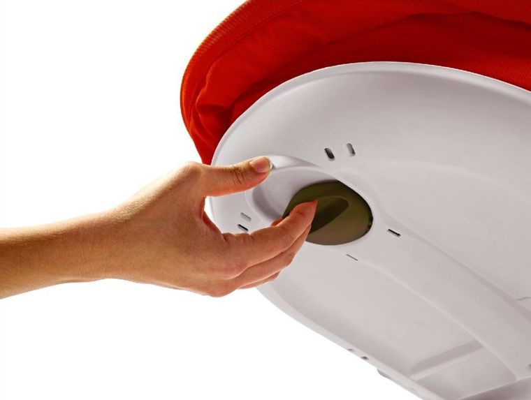 Tiny Love, wielofunkcyjny leżaczek bujaczek łóżeczko, 3w1, czerwono-kremowy