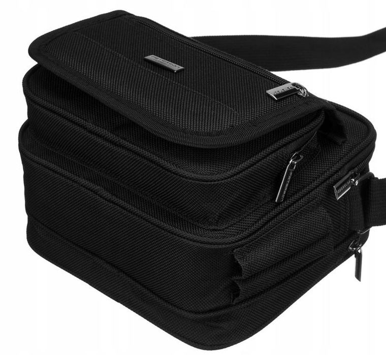 Torba listonoszka, czarna, Peterson