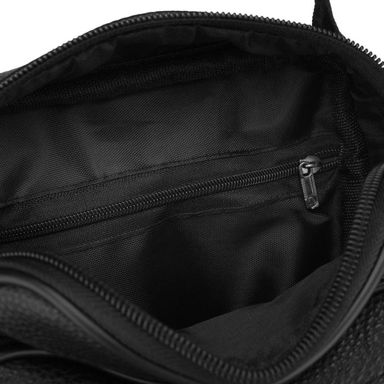 Torba listonoszka, czarna, skórzana, Rovicky