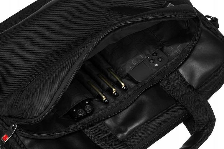 Torba na laptopa, czarna, 15", Peterson