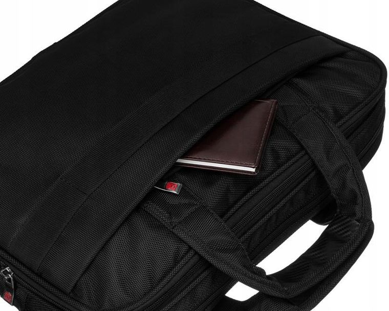 Torba na laptopa, czarna, 15", Peterson
