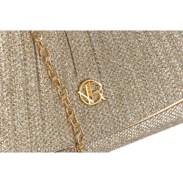 Torebka kopertówka, złota, Rovicky