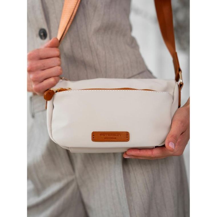 Torebka listonoszka, beżowa, Peterson