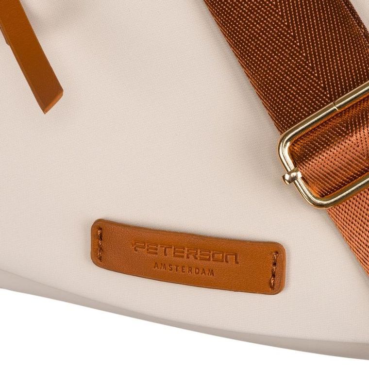 Torebka listonoszka, beżowa, Peterson