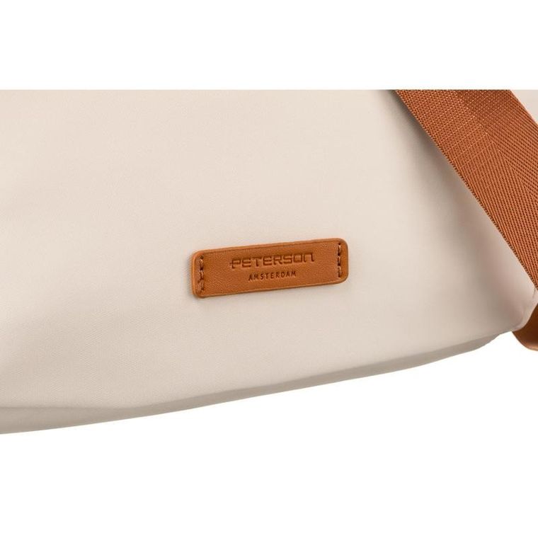 Torebka listonoszka, beżowa, Peterson