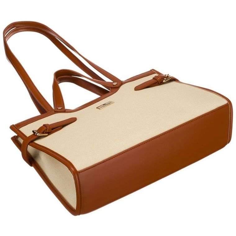 Torebka listonoszka, beżowa, Peterson