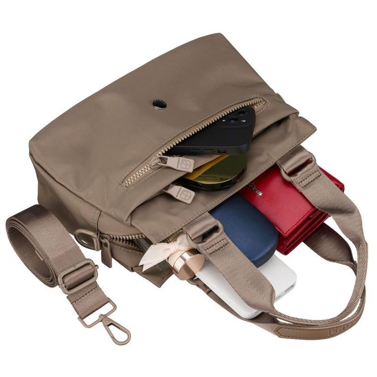 Torebka listonoszka, beżowa, Peterson