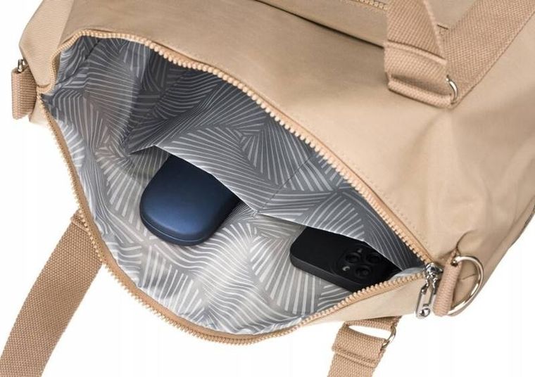 Torebka shopper, beżowa, Peterson