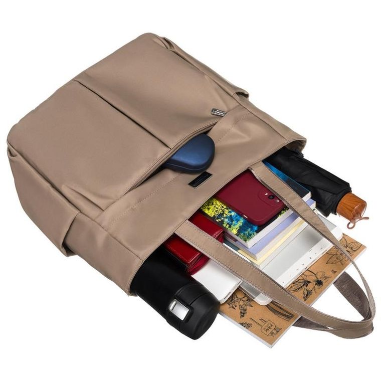 Torebka shopper, beżowa, Peterson