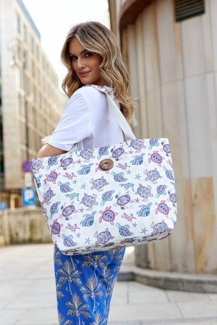 Torebka shopper, biała