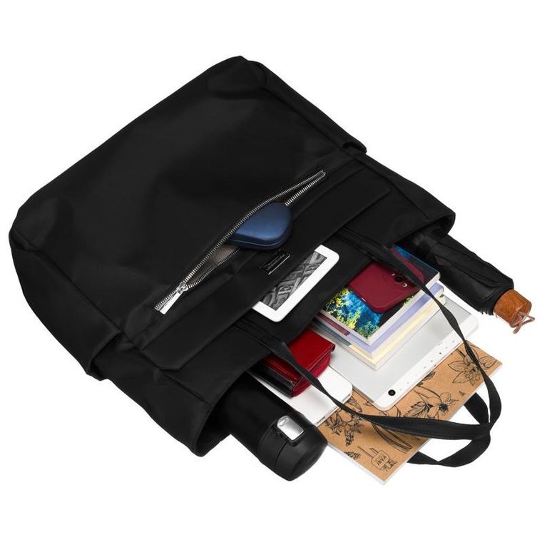 Torebka shopper, czarna, Peterson