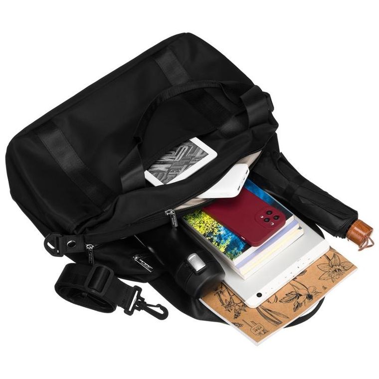 Torebka shopper, czarna, Peterson