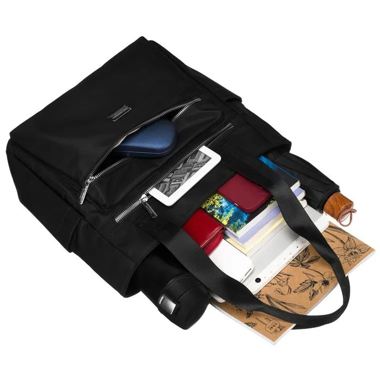 Torebka shopper, czarna, Peterson