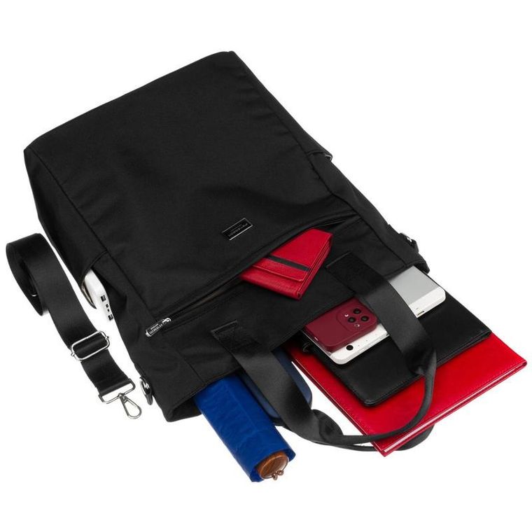 Torebka shopper, czarna, Peterson