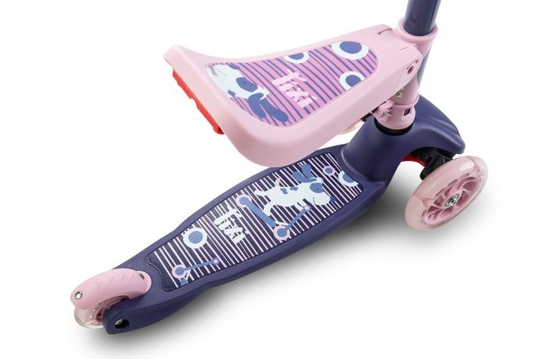 Toyz, hulajnoga 2w1, Tixi Pink