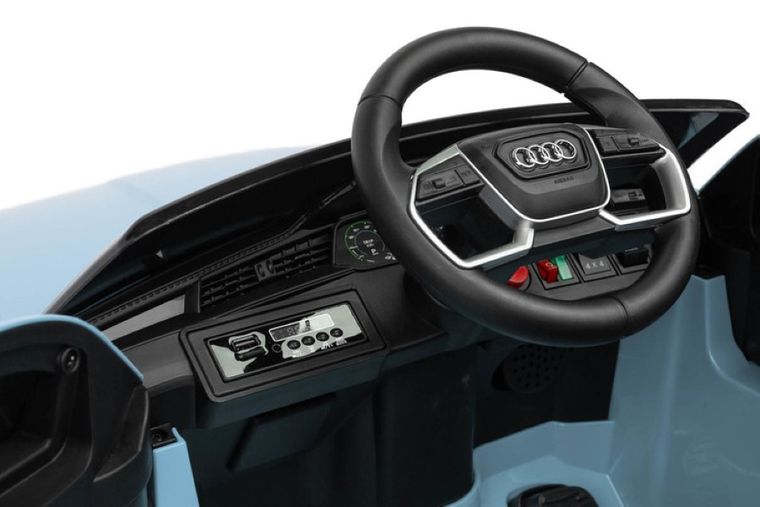 Toyz, samochód, Audi E-tron Sportback, pojazd na akumulator, niebieski