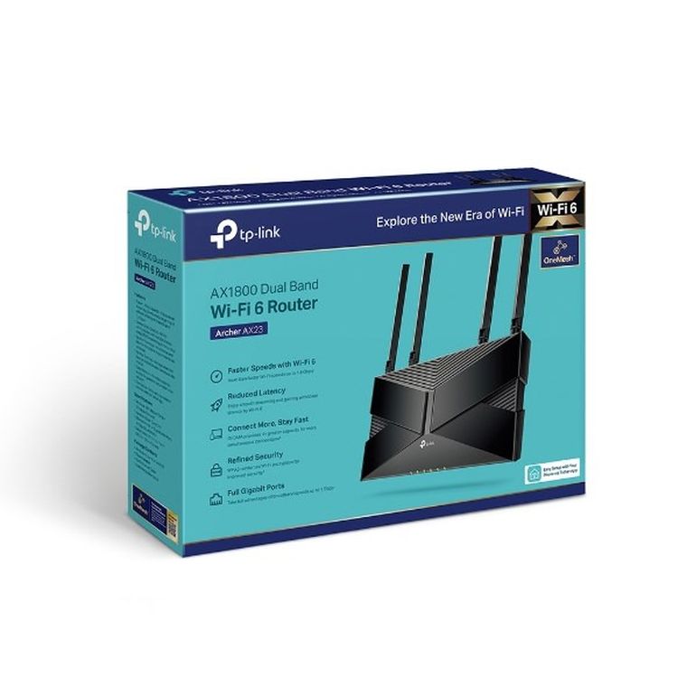 TP-Link, Router WiFi, Archer AX23,WiFi6, AX1800, Dual Band, 5x RJ45 1000Mb/s