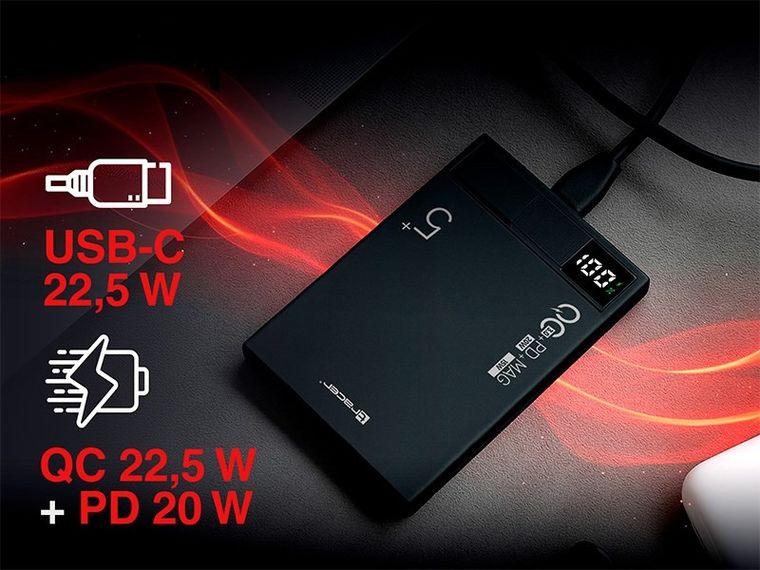 Tracer, powerbank, AIRMAG1, 5000MAH, PD20W+15W, MAG