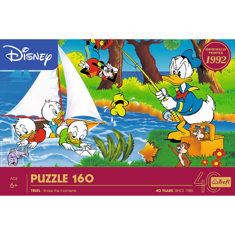 Trefl, 40-lecie, Disney, Przygoda nad jeziorem, puzzle, 160 elementów