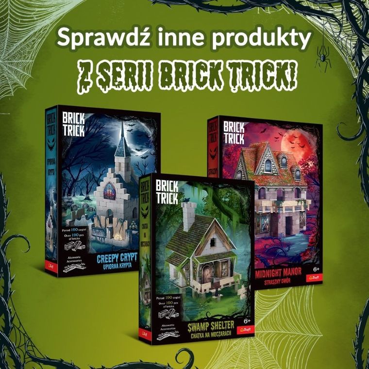 Trefl, Buduj z cegły, Halloween, Chatka na moczarach, zestaw kreatywny