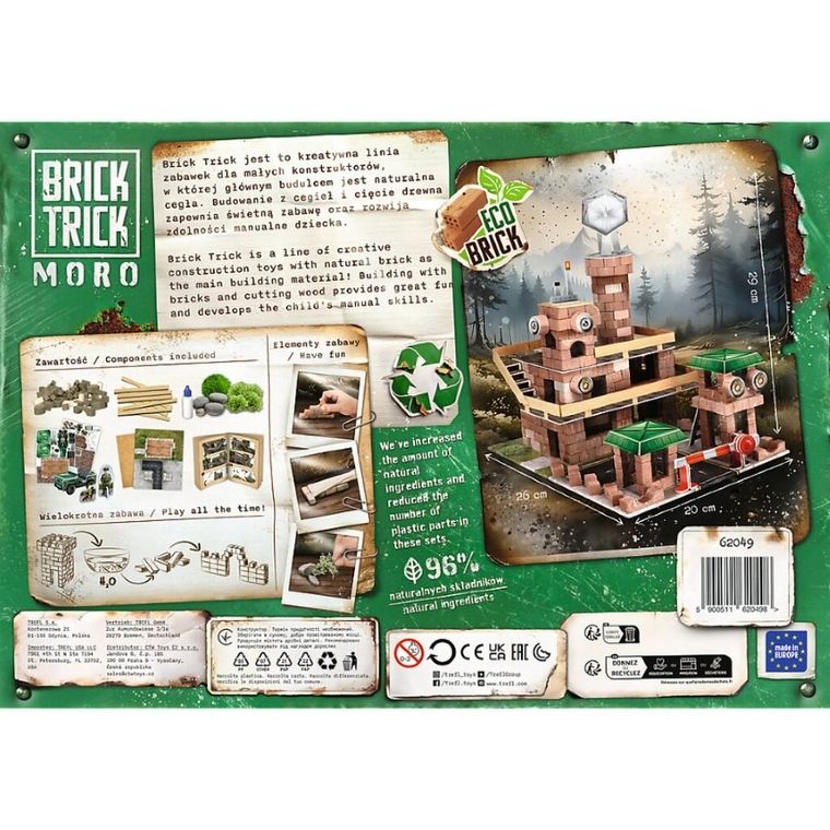 Trefl, Buduj z cegły, Moro, Baza wojskowa, zestaw kreatywny, 340 elementów