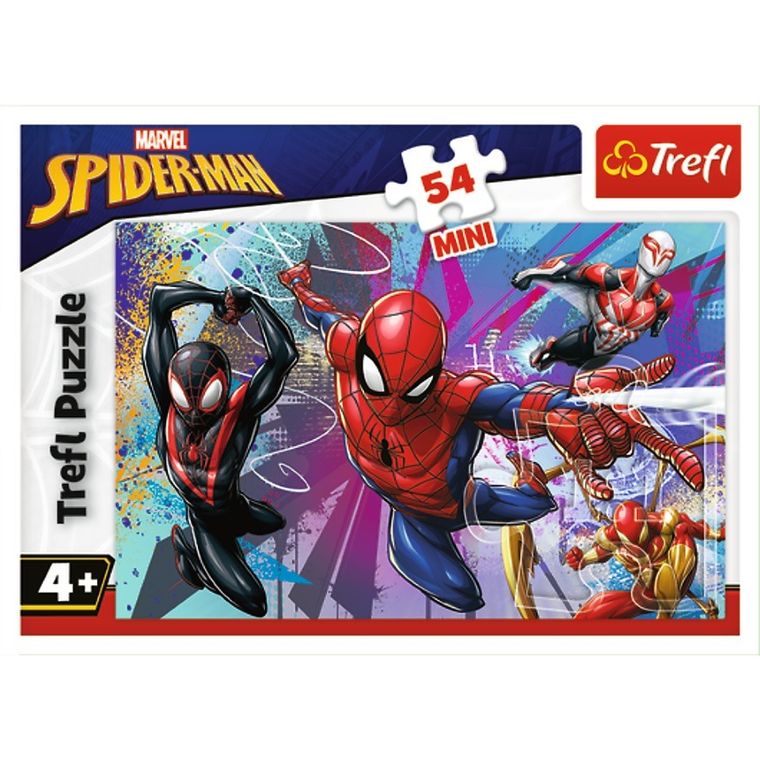 Trefl, Mini, Spider-Man, Zwinność i odwaga, puzzle, 54 elementy