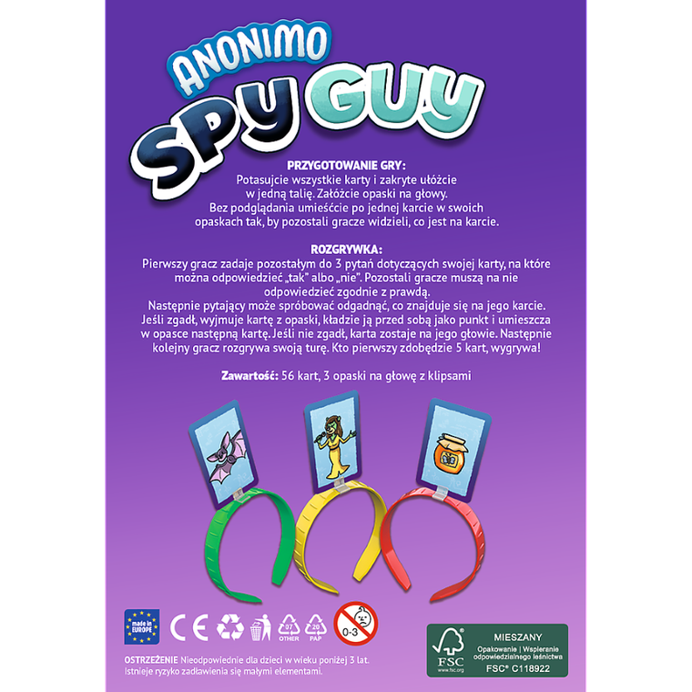 Trefl, Rodzina Treflików, Spy Guy, Anonimo, gra familijna