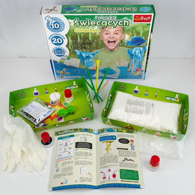 Trefl, Science4You, Fabryka świecących Glutożelków, zestaw L