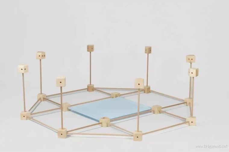 Trigonos, Maxi Trigonos, Hejmo, drewniane klocki konstrukcyjne, 150 elementów