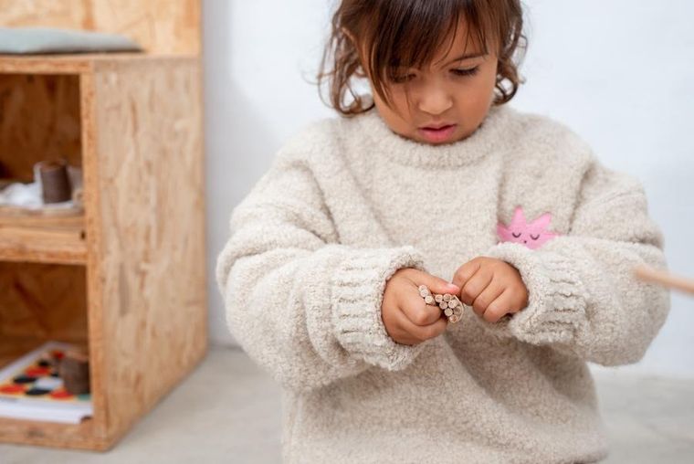 Trigonos, Mini Trigonos S, drewniane klocki konstrukcyjne, 42 elementy