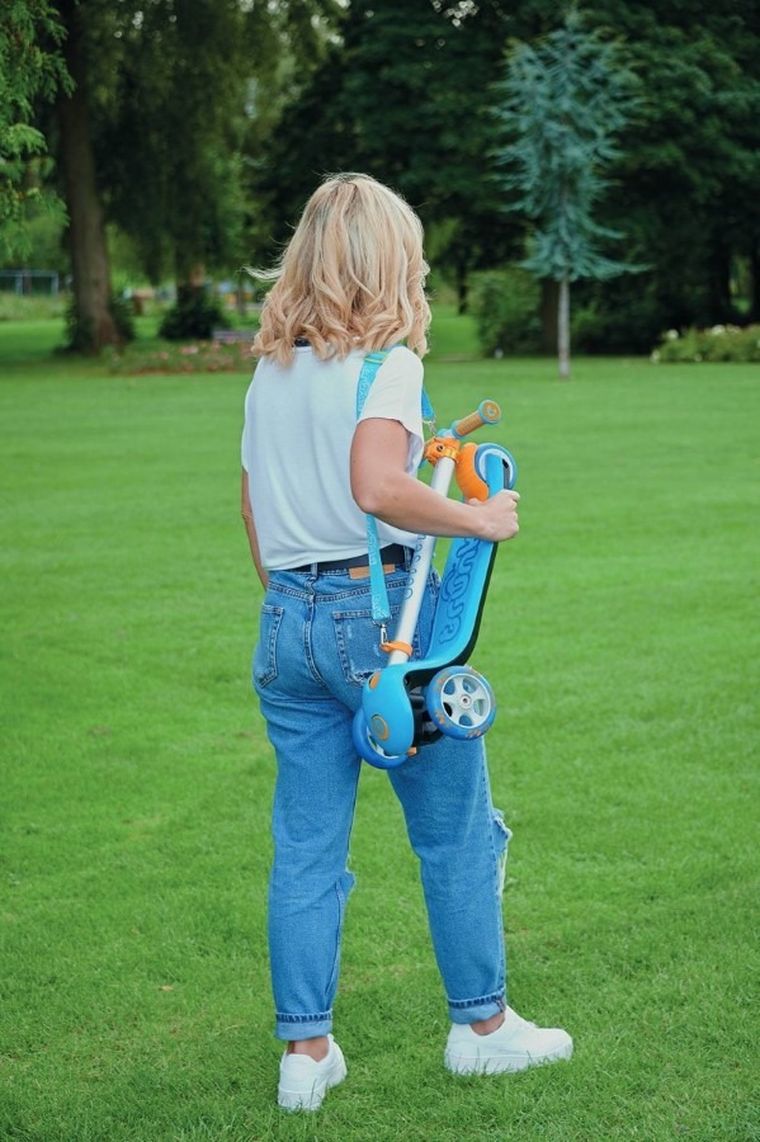 Trunki, składana hulajnoga, niebieska, duża