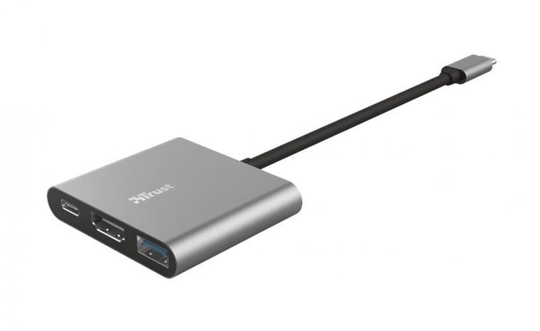 Trust, Dalyx, adapter, USB-C, 3w1