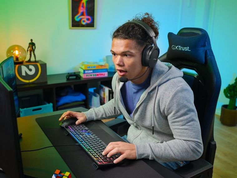 Trust, klawiatura gamingowa, GXT 866 Torix US Wireless