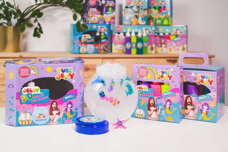 Tuban, Tubi Jelly, 6 kolorów, zestaw kreatywny, zwierzątka