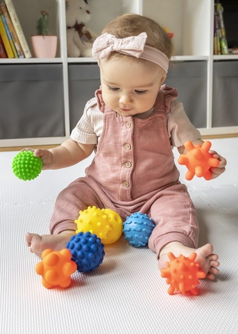 Tullo, Sensorki, piłeczki sensoryczne, 8 szt.