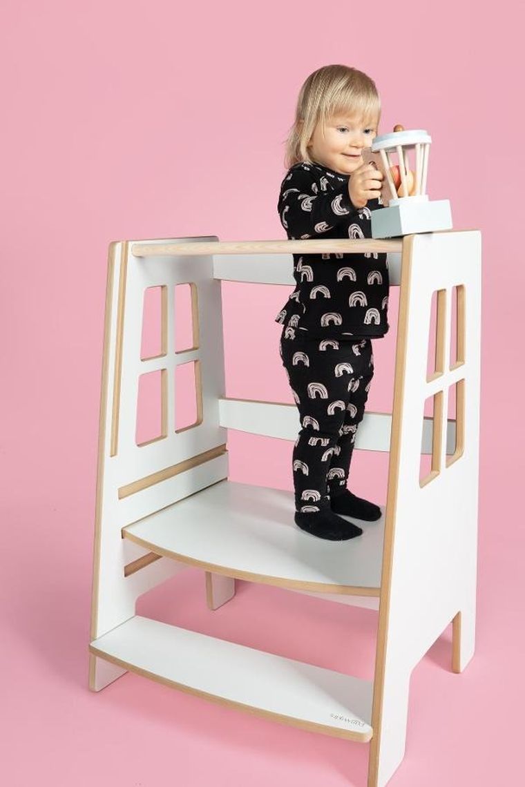 tupti.wood, Kitchen Helper, Double Safe, pomocnik kuchenny dla rodzeństwa