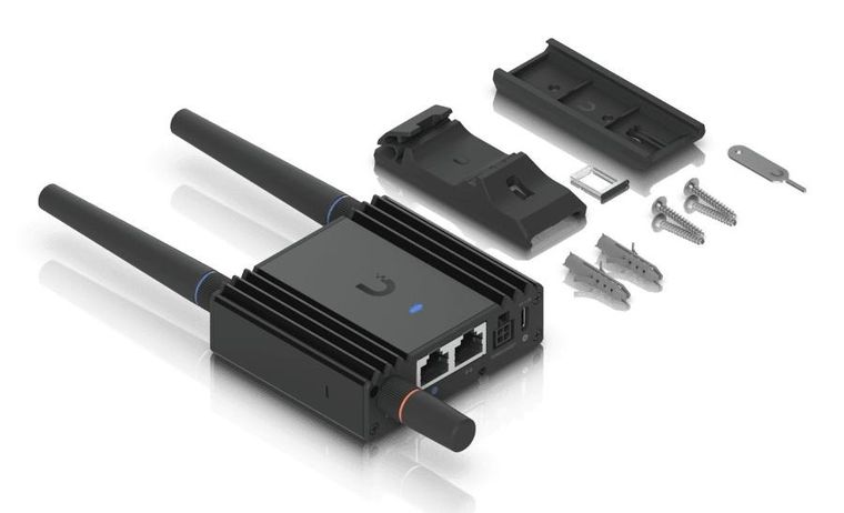 Ubiquiti, router LTE, LTE Cat.4, WiFi 4, 2x RJ45 100Mb/s, nano SIM