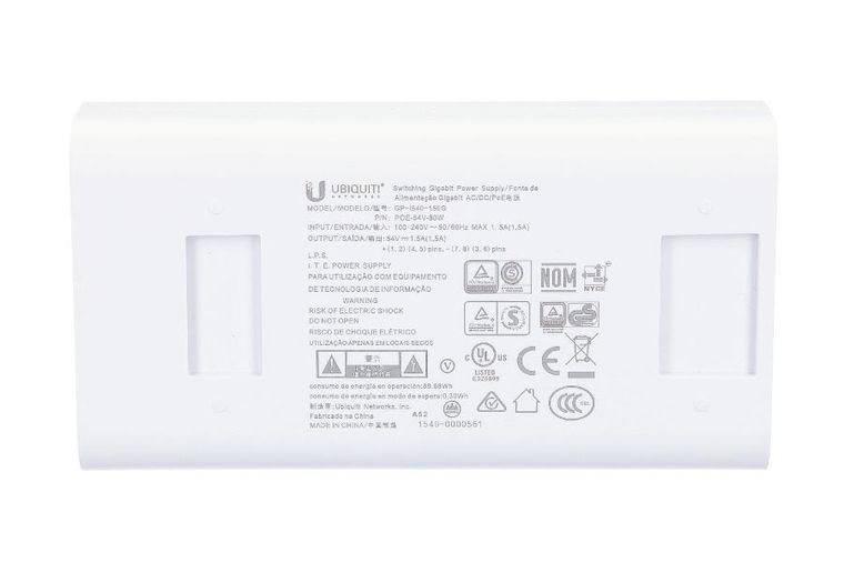 Ubiquiti, zasilacz PoE, 54V, 1,48A, 80W