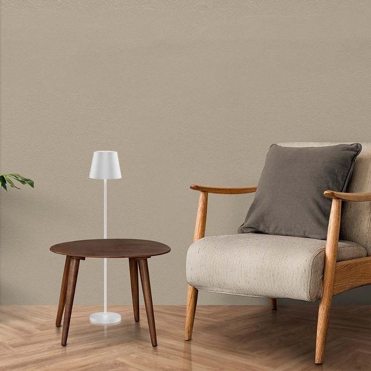 V-tac, lampa podłogowa LED, biała, ładowalna, 3000K, 4W