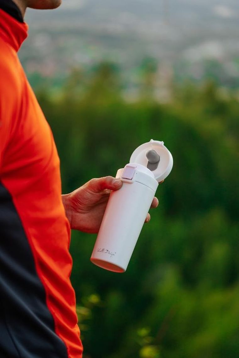 Vialli Design, Fuori, kubek termiczny, biały, 400 ml