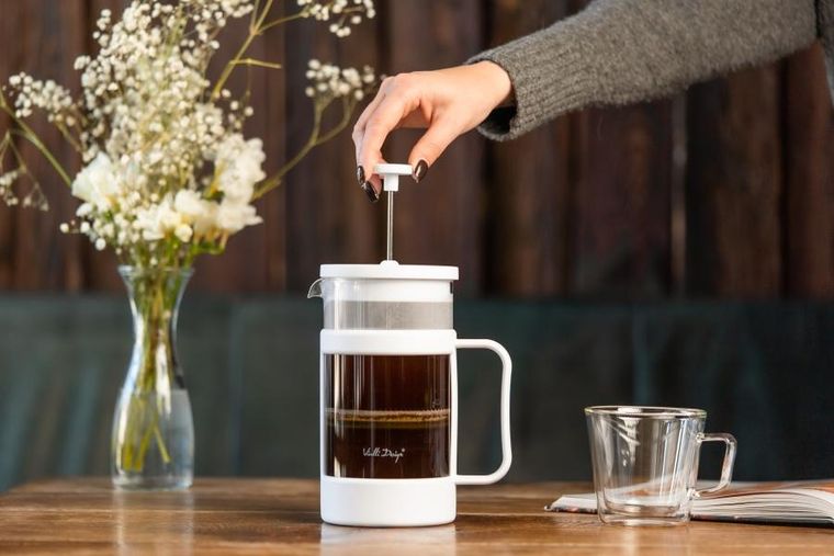 Vialli Design, Senso, zaparzacz do kawy i herbaty, biały, 1000 ml