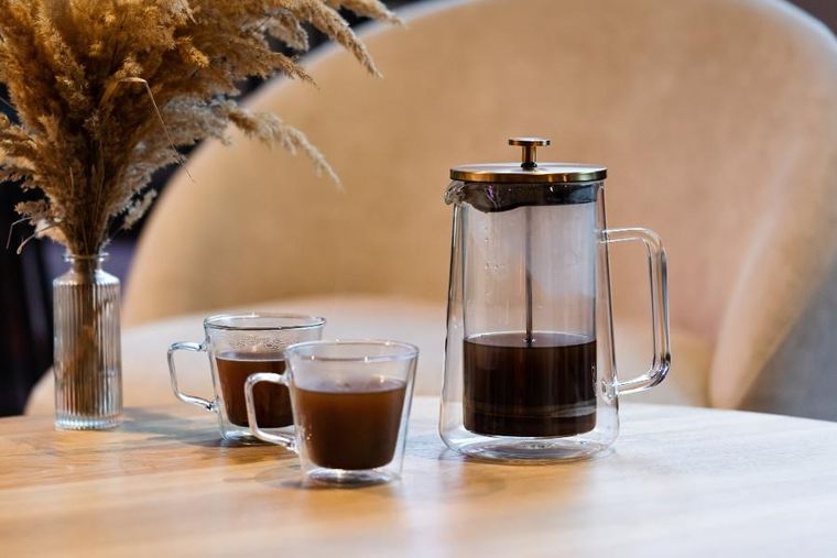 Vialli Design, zaparzacz do herbaty, 1000 ml, Diva złoty mat